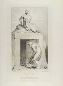 死の扉、pl.12、ウィリアムブレイク作「The Grave、A Poem」（1757-1827）のイラスト、Luigi Schiavonetti（1765-1810）、1808